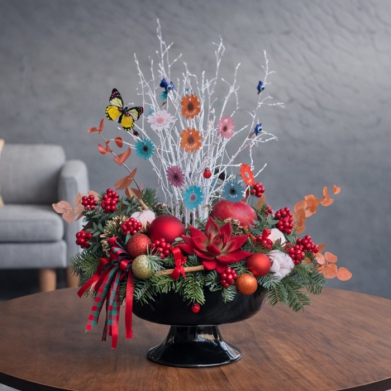 Y�lba�� Dilek A�ac� & K�rm�z� Y�lba�� Aranjman�