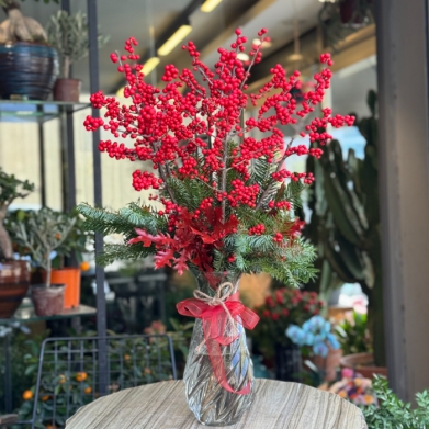 k Cam Vazoda Krmz Berry Ylba Aranjman