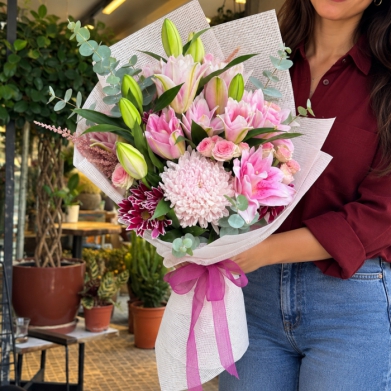 Mis Kokulu pembe Lilyumlar