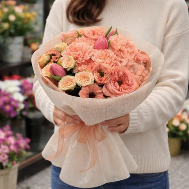 Somon Tonlu �zel Buket | Pastel �i�ek Aranjman� | �i�ek Diyar�