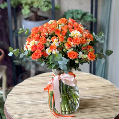 Orange Mini Gl ve Nergisler